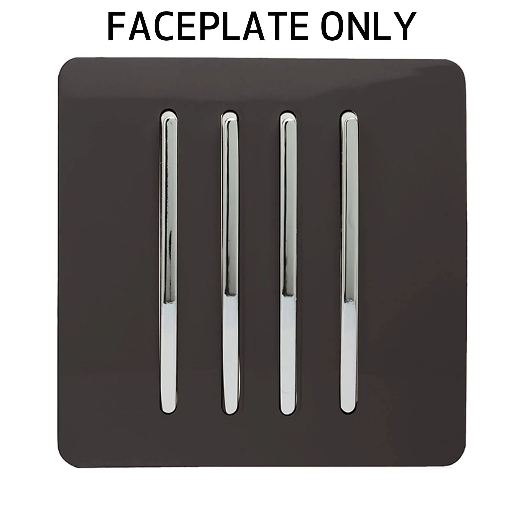 Dark Brown Spare Plate Wiring Accessories Trendi Decorative Screwless